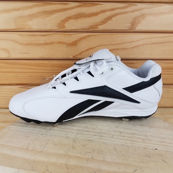 NEW Reebok Leather Baseball Metal Cleats Shoes MLB Authentic Lace-up  RB 410 KTS - Picture 8 of 12